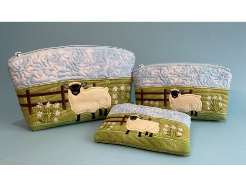 Sheep pouches x2 1 coin purse