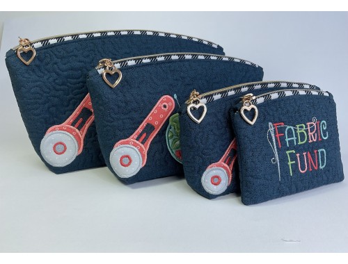 Sewing pouches and purse set
