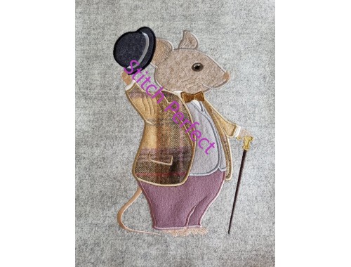 Mouse Sunday Best Embroidery design Mouse Sunday Best Embroidery design